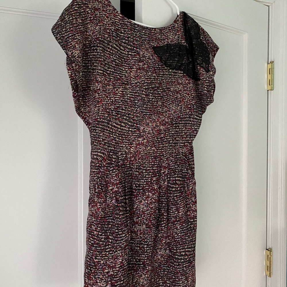 Vintage dress with sequined butterfly